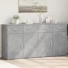 vidaXL Sideboards 2 pcs Concrete Gray 31.1"x15"x31.5" Engineered Wood