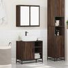 vidaXL Bathroom Furniture Set Brown oak Engineered wood Medium