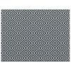 vidaXL Outdoor Rug ARAKIL Black and white 118.1" x 157.5" PP