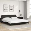 vidaXL Bed Frame Black and White