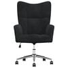 vidaXL Relaxing Chair Black Velvet, Steel Standard Relaxing Chair