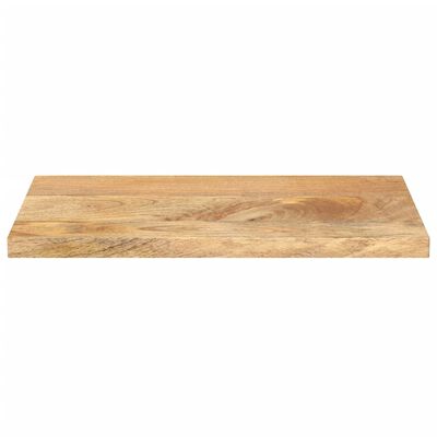Rectangular wooden board flat on white background