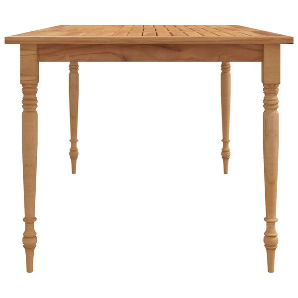 vidaXL Batavia Table Solid Teak Wood 59.1 x 35.4 x 29.5 in Durable