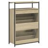 vidaXL Shoe Cabinet Sonoma Oak Engineered Wood Compact Shoe Cabinet