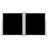 vidaXL Side Awning Black Polyester with PU coating, Steel, Aluminum