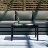 vidaXL Garden Table Black Solid Pine Wood Medium Lightweight