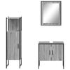 vidaXL Bathroom Cabinet Set Grey sonoma Engineered wood Medium