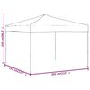 vidaXL Party Tent Blue 210D oxford fabric with silver coating 10 x 10 feet