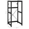 vidaXL Bathroom Washbasin Frame Black Powder-coated iron 32.7 in high