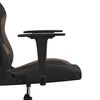 vidaXL Gaming Chair Black and Taupe Fabric