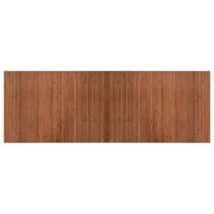 vidaXL Rug Brown Bamboo, Polypropylene 27.6 x 78.7 in Durable Rug