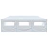 vidaXL Folding Pop-up Party Tent with 8 Sidewalls 9.8‘x29.5‘ White
