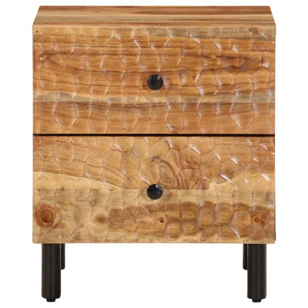 vidaXL Bedside Cabinet Natural wood Solid Acacia Wood