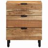 vidaXL Bedside Cabinet with Drawer Brown 19.69 x 12.99 x 24.41 in