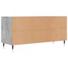 vidaXL TV Cabinet Concrete Grey Engineered Wood, Iron Medium TV Cabinet