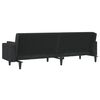 vidaXL Sofa Bed Black Fabric (100% polyester)