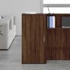 vidaXL Storage Cabinet Brown Oak Engineered Wood Medium Storage