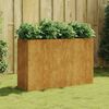 vidaXL Garden Raised Bed Rusty Corten Steel 47.2 x 15.7 x 31.5 in