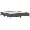 vidaXL Box Spring Bed Dark Grey 70.87 x 78.74 in Velvet