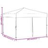 vidaXL Folding Party Tent with Sidewalls Anthracite 9.8'x9.8'