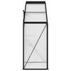 vidaXL Greenhouse Anthracite & Transparent Aluminum & Polycarbonate Large