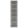 vidaXL Shoe Cabinet Set of 2 Concrete Grey Engineered wood Compact