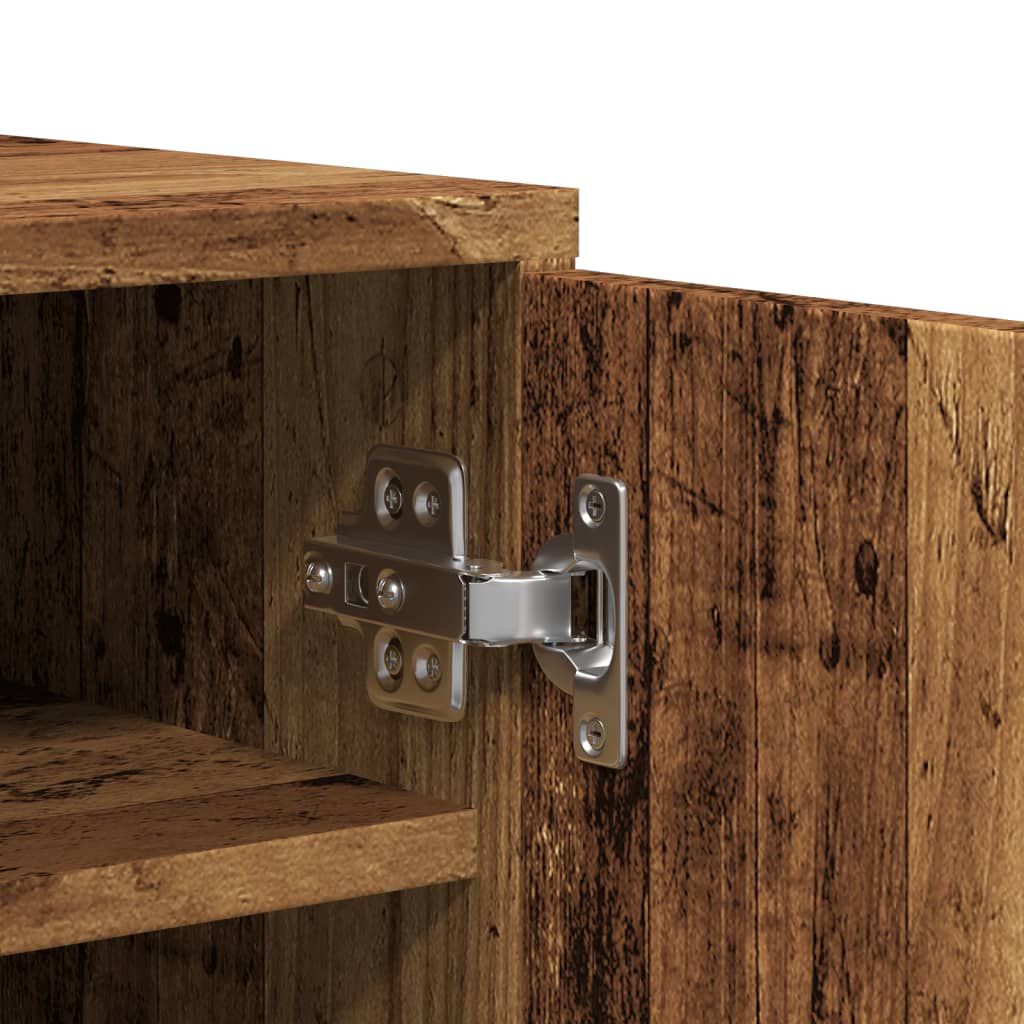 vidaXL Shoe Cabinet Old Wood Engineered Wood Medium Shoe Cabinet