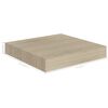 vidaXL Wall Shelf Oak Honeycomb MDF, Metal Small Wall Mounting