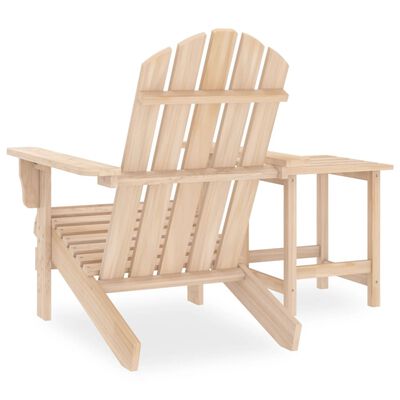 vidaXL Patio Adirondack Chair with Table Solid Fir Wood