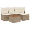 vidaXL Garden Sofa Set Beige