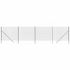 vidaXL Wire Mesh Fence Anthracite 5.9x32.8' Galvanised Steel