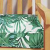 vidaXL Pallet Cushion Leaf pattern 180 x 40 x 8 cm Oxford Fabric