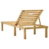 vidaXL Sun Lounger Pine Impregnated Pinewood Large Adjustable Height
