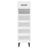 vidaXL Shoe Cabinet White Engineered wood Tall and slim Shoe Cabinet
