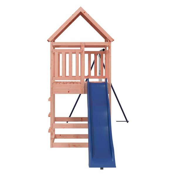 vidaXL Outdoor Playset Wooden, Blue Solid Douglas Fir wood, Polypropylene