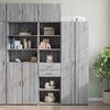 vidaXL Slim Storage Cabinet Grey Sonoma Engineered Wood Slim/Tall
