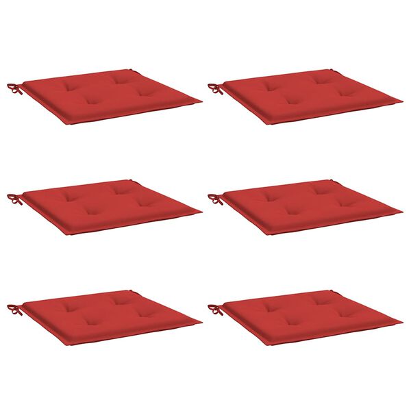 vidaXL Chair Cushion Set of 6 Red