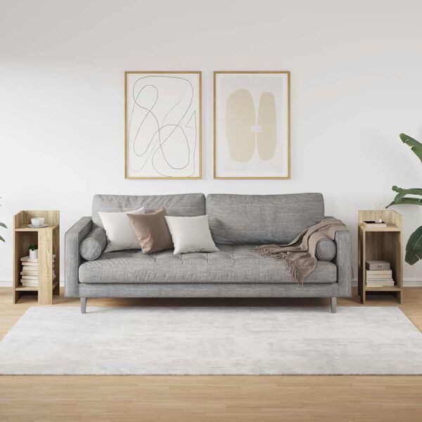 vidaXL Side Table Set of 2 Sonoma oak Engineered wood Small Side Table