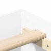 vidaXL Bed Frame 2 pcs White 59.84 x 79.92 in Engineered Wood