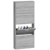 vidaXL Shoe Cabinet Gray Sonoma Engineered wood Medium Shoe Cabinet