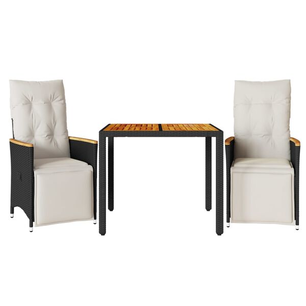 vidaXL Bistro Set Black