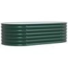 vidaXL Garden Raised Bed Green 63" x 31.5" x 17.3" Steel