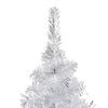 vidaXL Artificial Pre-lit Christmas Tree with Stand Silver 82.7" PET