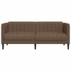 vidaXL Sofa Brown Faux suede leather (100% polyester), plywood, solid wood