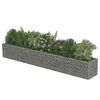 vidaXL Gabion Raised Bed Silver Galvanized steel 141.7x19.7x19.7 in
