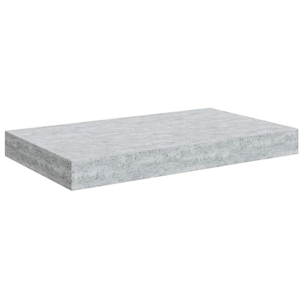 vidaXL Wall Shelf Concrete grey Honeycomb MDF, metal Small