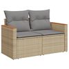 vidaXL Garden Sofa Set Beige, Light Grey