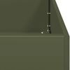 vidaXL Planter Olive Green Cold-rolled Steel Large Durable Planter