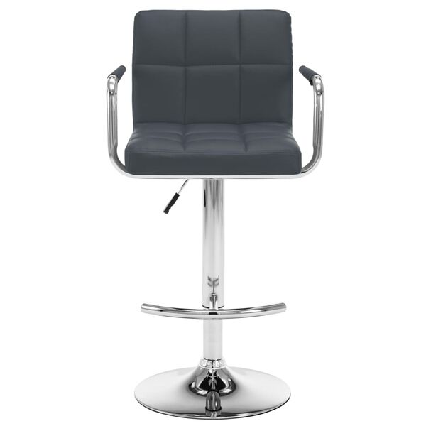 vidaXL Bar Stool Set of 2 Gray