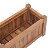 vidaXL Raised Bed Teak Solid Teak Wood 19.7x9.8x9.8 in Durable Planter